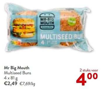Promoties Mr big mouth multiseed buns - Mr.Bigmouth - Geldig van 22/05/2024 tot 04/06/2024 bij OKay