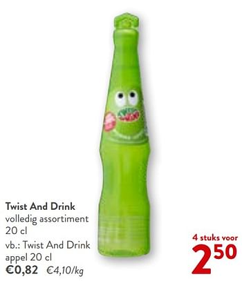 Promoties Twist and drink appel - Twist and drink - Geldig van 22/05/2024 tot 04/06/2024 bij OKay