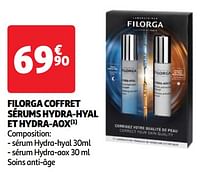 Promotions Filorga coffret sérums hydra-hyal et hydra-aox - Filorga - Valide de 22/05/2024 à 27/05/2024 chez Auchan Ronq