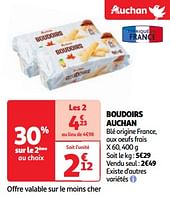 Promotions Boudoirs auchan - Produit Maison - Auchan Ronq - Valide de 22/05/2024 à 27/05/2024 chez Auchan Ronq