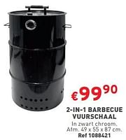 Promoties 2-in-1 barbecue vuurschaal - Huismerk - Trafic  - Geldig van 22/05/2024 tot 27/05/2304 bij Trafic