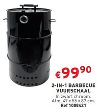 2-in-1 barbecue vuurschaal-Huismerk - Trafic 