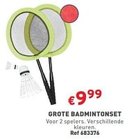 Promoties Grote badmintonset - Huismerk - Trafic  - Geldig van 22/05/2024 tot 27/05/2304 bij Trafic