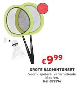 Grote badmintonset