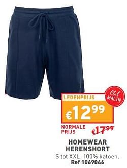 Homewear herenshort