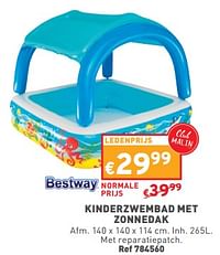 Kinderzwembad met zonnedak-BestWay