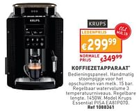 Promoties Koffiezetapparaat krups essential pisa ea81p070 - Krups - Geldig van 22/05/2024 tot 27/05/2304 bij Trafic