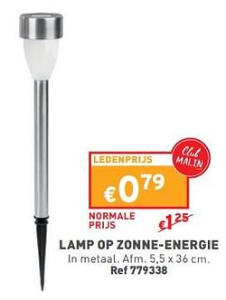 Lamp op zonne-energie