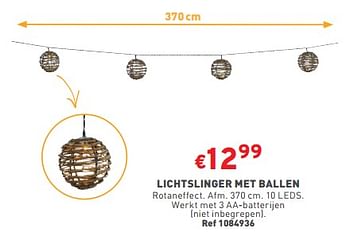 Promoties Lichtslinger met ballen - Huismerk - Trafic  - Geldig van 22/05/2024 tot 27/05/2304 bij Trafic