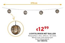 Lichtslinger met ballen