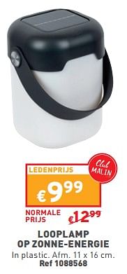 Looplamp op zonne-energie-Huismerk - Trafic 