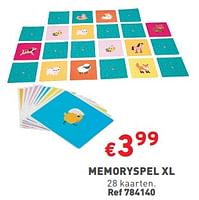 Promoties Memoryspel xl - Huismerk - Trafic  - Geldig van 22/05/2024 tot 27/05/2304 bij Trafic