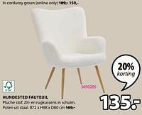Promoties Hundested fauteuil - Huismerk - Jysk - Geldig van 20/05/2024 tot 23/06/2024 bij Jysk