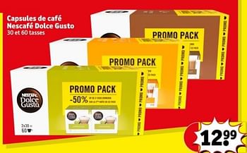 Promotions Capsules de café nescafé dolce gusto - Nescafe - Valide de 21/05/2024 à 26/05/2024 chez Kruidvat