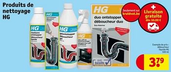 Promotions Deboucher liquide hg - HG - Valide de 21/05/2024 à 26/05/2024 chez Kruidvat