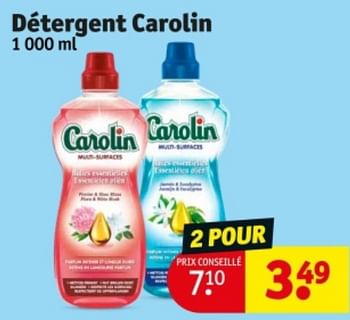 Promotions Détergent carolin - Carolin - Valide de 21/05/2024 à 26/05/2024 chez Kruidvat