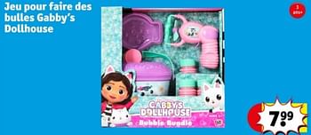 Promotions Jeu pour faire des bulles gabby`s dollhouse - Gabby's Dollhouse - Valide de 21/05/2024 à 26/05/2024 chez Kruidvat