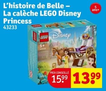 Promotions L`historie de belle - la calèche lego disney princess 43233 - Lego - Valide de 21/05/2024 à 26/05/2024 chez Kruidvat