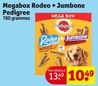 Promotions Megabox rodeo + jumbone pedigree - Pedigree - Valide de 21/05/2024 à 26/05/2024 chez Kruidvat