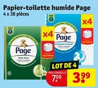 Promotions Papier-toilette humide page - Page - Valide de 21/05/2024 à 26/05/2024 chez Kruidvat