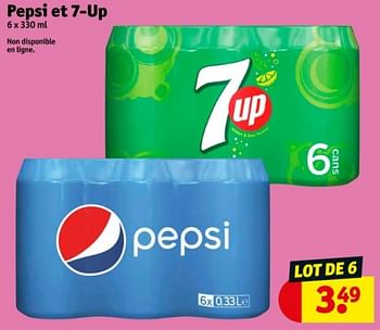 Promotions Pepsi et 7-up - Produit maison - Kruidvat - Valide de 21/05/2024 à 26/05/2024 chez Kruidvat