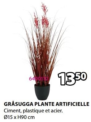 Promotions Gråsugga plante artificielle - Produit Maison - Jysk - Valide de 20/05/2024 à 23/06/2024 chez Jysk
