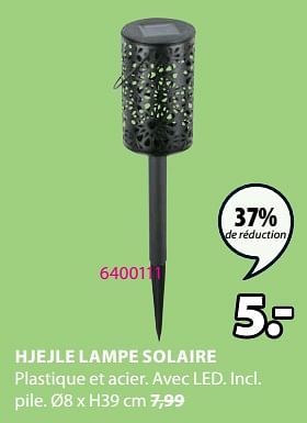 Promotions Hjejle lampe solaire - Produit Maison - Jysk - Valide de 20/05/2024 à 23/06/2024 chez Jysk