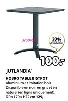 Promotions Hobro table bistrot - Jutlandia - Valide de 20/05/2024 à 23/06/2024 chez Jysk