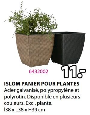Promotions Islom panier pour plantes - Produit Maison - Jysk - Valide de 20/05/2024 à 23/06/2024 chez Jysk
