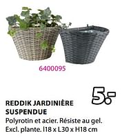 Promotions Reddik jardinière suspendue - Produit Maison - Jysk - Valide de 20/05/2024 à 23/06/2024 chez Jysk