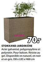 Promotions Stokkand jardinière - Produit Maison - Jysk - Valide de 20/05/2024 à 23/06/2024 chez Jysk