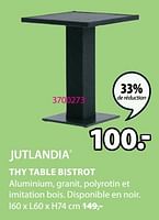 Promotions Thy table bistrot - Jutlandia - Valide de 20/05/2024 à 23/06/2024 chez Jysk
