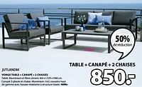 Promotions Vonge table + canapé + 2 chaises - Jutlandia - Valide de 20/05/2024 à 23/06/2024 chez Jysk