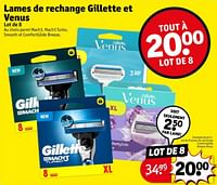 Promotions Lot de 8 lames de rechange comfortglide breeze venus - Gillette - Valide de 21/05/2024 à 26/05/2024 chez Kruidvat