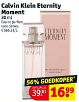 Promoties Calvin klein eternity moment edp - Calvin Klein - Geldig van 21/05/2024 tot 26/05/2024 bij Kruidvat