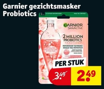 Promoties Garnier gezichtsmasker probiotics - Garnier - Geldig van 21/05/2024 tot 26/05/2024 bij Kruidvat