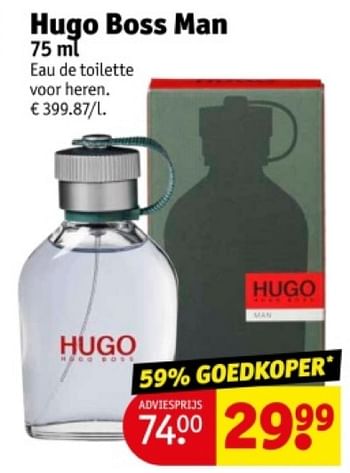 Promoties Hugo boss man edt - Hugo Boss - Geldig van 21/05/2024 tot 26/05/2024 bij Kruidvat