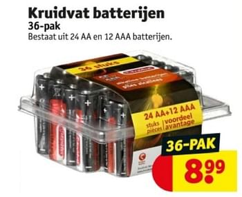 Promoties Kruidvat batterijen - Huismerk - Kruidvat - Geldig van 21/05/2024 tot 26/05/2024 bij Kruidvat