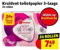 Promoties Kruidvat toiletpapier - Huismerk - Kruidvat - Geldig van 21/05/2024 tot 26/05/2024 bij Kruidvat