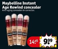 Promoties Maybelline instant age rewind concealer - Maybelline - Geldig van 21/05/2024 tot 26/05/2024 bij Kruidvat