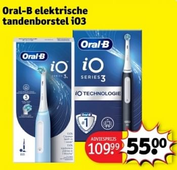 Promoties Oral-b elektrische tandenborstel i03 - Oral-B - Geldig van 21/05/2024 tot 26/05/2024 bij Kruidvat
