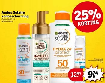 Promoties Over make-up spray spf50 - Garnier - Geldig van 21/05/2024 tot 26/05/2024 bij Kruidvat