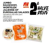 Promoties Jumbo julienne wortel - Huismerk - Jumbo - Geldig van 22/05/2024 tot 28/05/2024 bij Jumbo