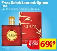 Promoties Yves saint laurent opium edt - Yves Saint Laurent - Geldig van 21/05/2024 tot 26/05/2024 bij Kruidvat