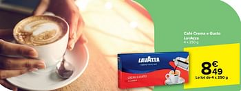 Promotions Café crema e gusto lavazza - Lavazza - Valide de 22/05/2024 à 03/06/2024 chez Carrefour