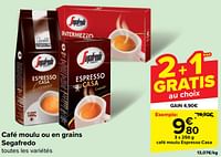 Promotions Café moulu espresso casa - Segafredo - Valide de 22/05/2024 à 03/06/2024 chez Carrefour