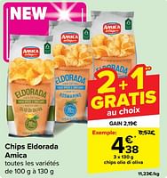 Promotions Chips olio di oliva - Amica - Valide de 22/05/2024 à 03/06/2024 chez Carrefour