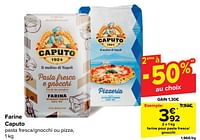Promotions Farine pour pasta fresca- gnocchi - Caputo - Valide de 22/05/2024 à 03/06/2024 chez Carrefour