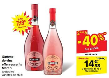 Promotions Martini bellini - Martini - Valide de 22/05/2024 à 03/06/2024 chez Carrefour