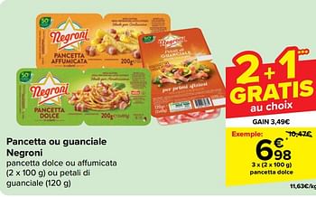 Promotions Pancetta dolce - Negroni - Valide de 22/05/2024 à 03/06/2024 chez Carrefour